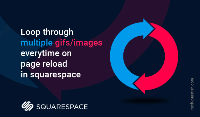 Loop multiple gifs/images everytime on page reload in squarespace